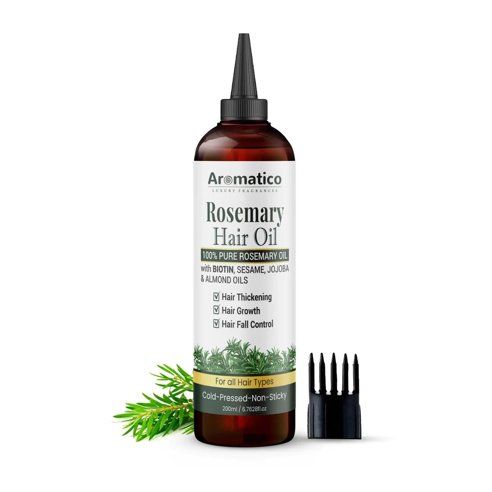 Pure Rosemary Essential Oil – Stimulate Hair Growth, Strengthen, & Soothe Scalp