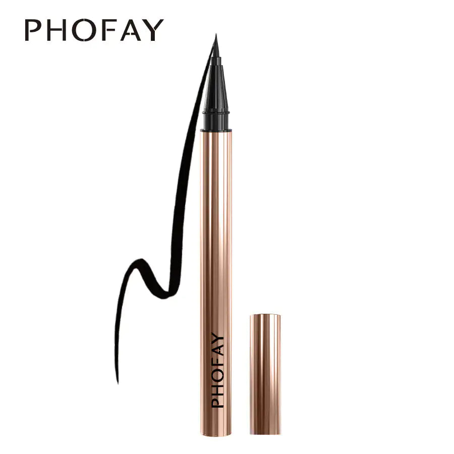 PHOFAY Waterproof Precision Liquid Eyeliner – Smudge‑Proof, Long‑Wear, Fast‑Dry