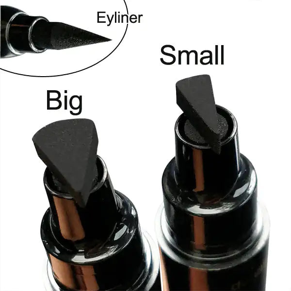Double‑Ended Wing Stamp & Liquid Eyeliner – Waterproof, Quick‑Dry, Smudge‑Proof